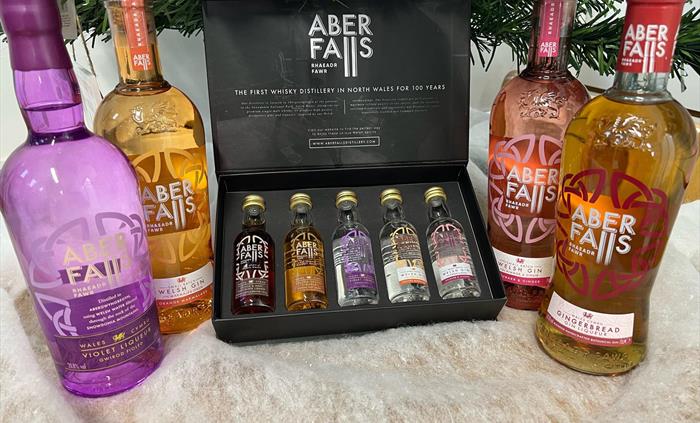 Welsh food shop at Llyn Brenig Aber Falls Gin